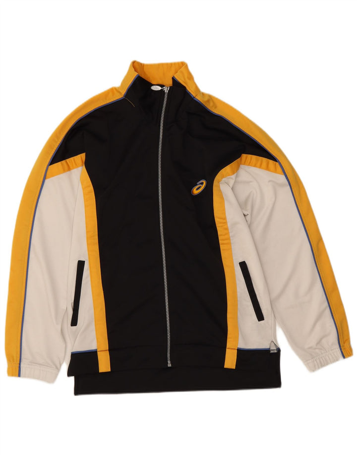Asics Veste de Survêtement Graphique Homme XS Noir Colorblock Polyester