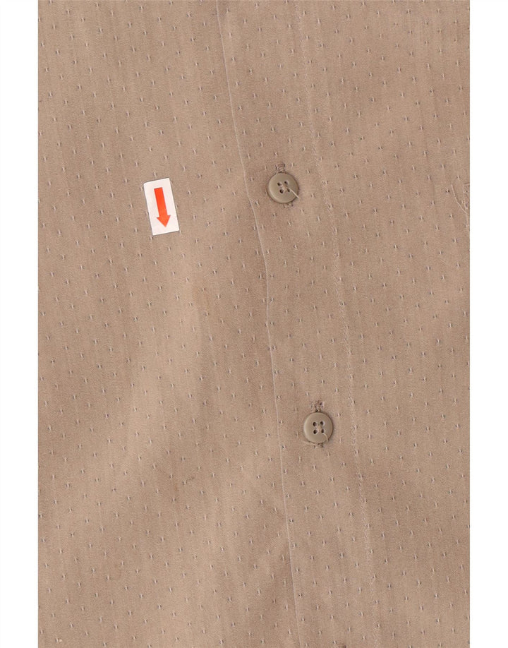 Pierre Cardin Chemise Homme Taille 17 17 1/2 XL Rayonne tachetée grise