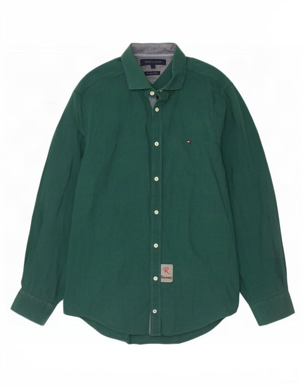 Tommy Hilfiger Chemise New York Fit pour homme en coton vichy vert petit
