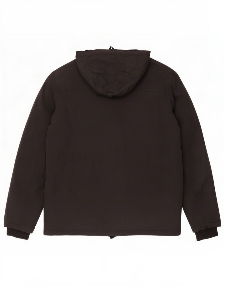 Lee Veste matelassée à capuche pour homme UK 40 Large Noir Polyester