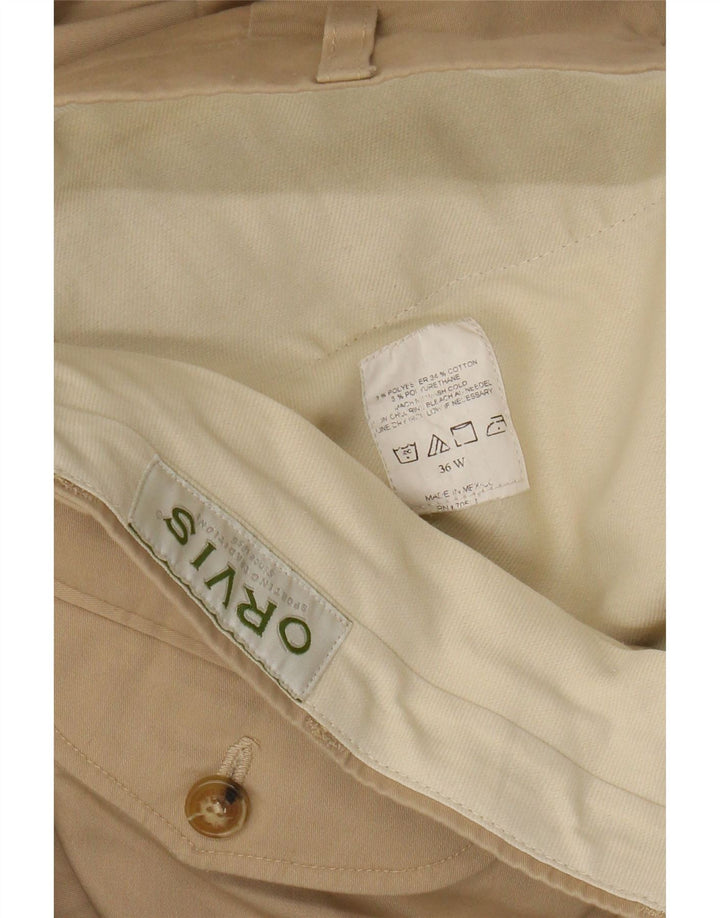 Orvis Pantalon Chino Droit Homme W36 L30 Beige Polyester