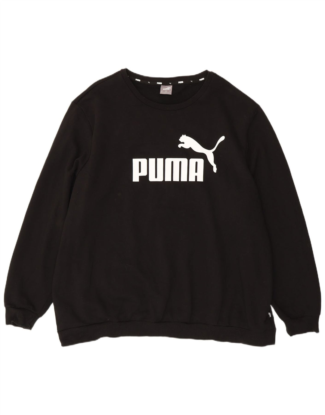 Puma Sweat-shirt graphique pour homme 4XL en coton noir