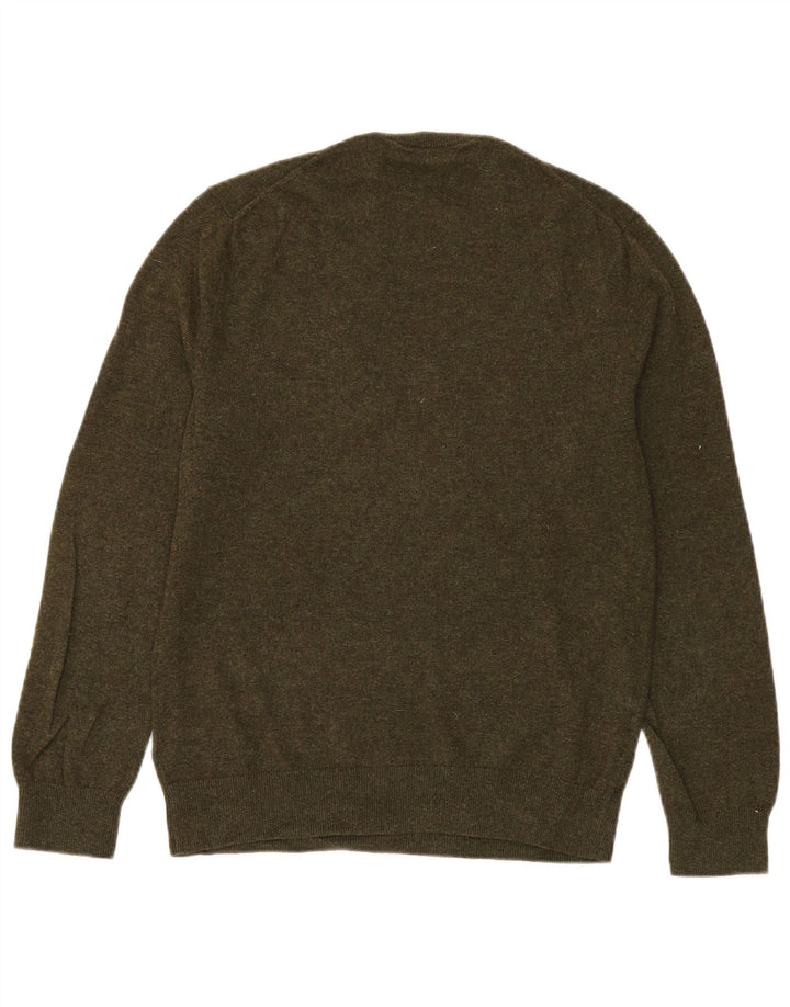 Cos Pull col rond homme en laine kaki moyen