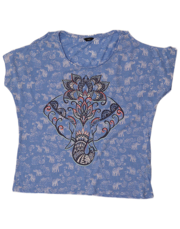 M&Co Chemisier graphique à épaules dénudées pour femme UK 16 Grand Bleu Floral