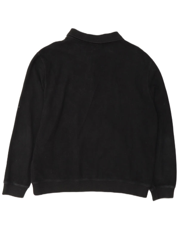 Massimo Dutti Pull col polo pour homme 2XL Noir Coton