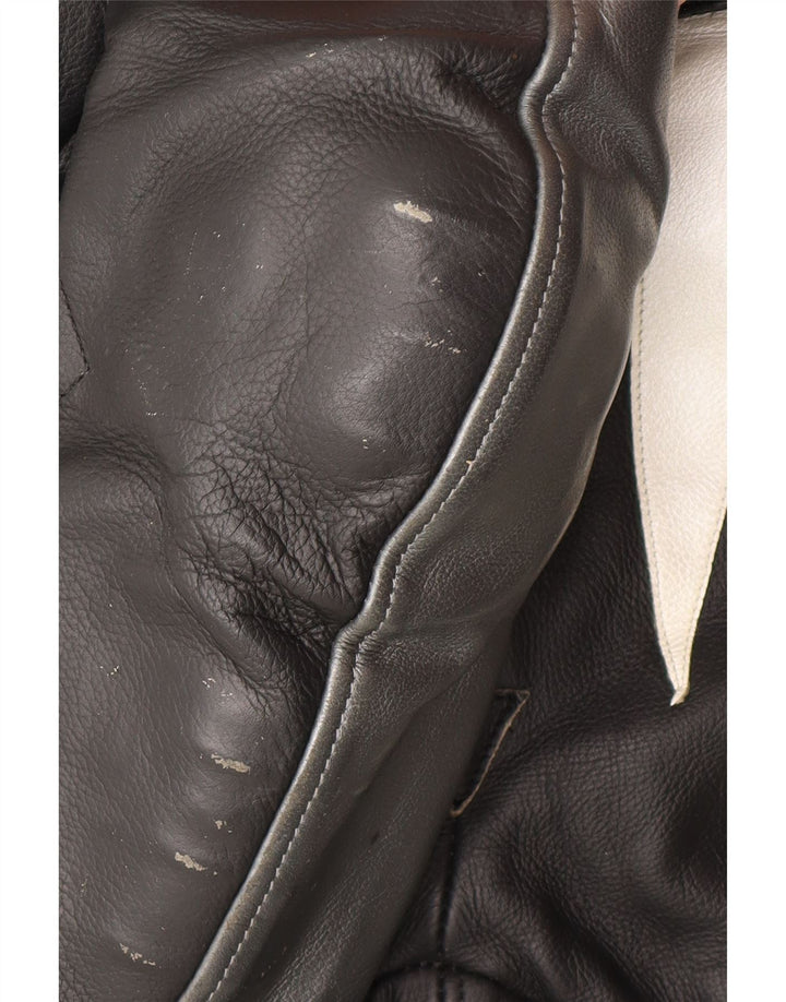 Spyke Combinaison en cuir pour femme IT 44 Moto en cuir noir moyen