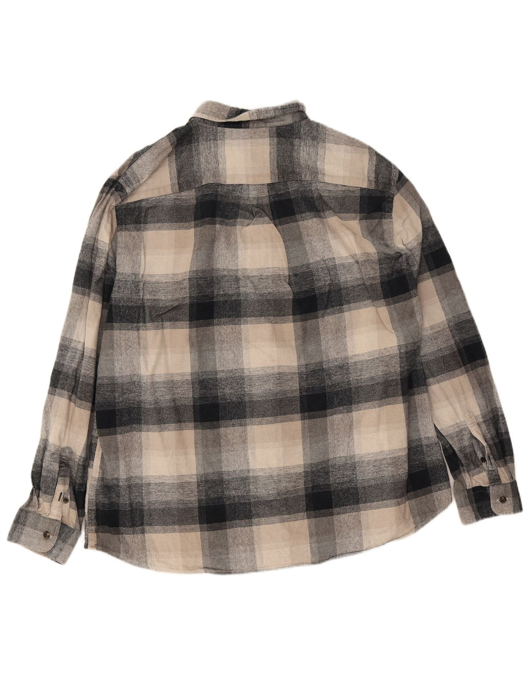Marks & Spencer Chemise en flanelle coupe régulière pour homme 2XL en coton à carreaux beige