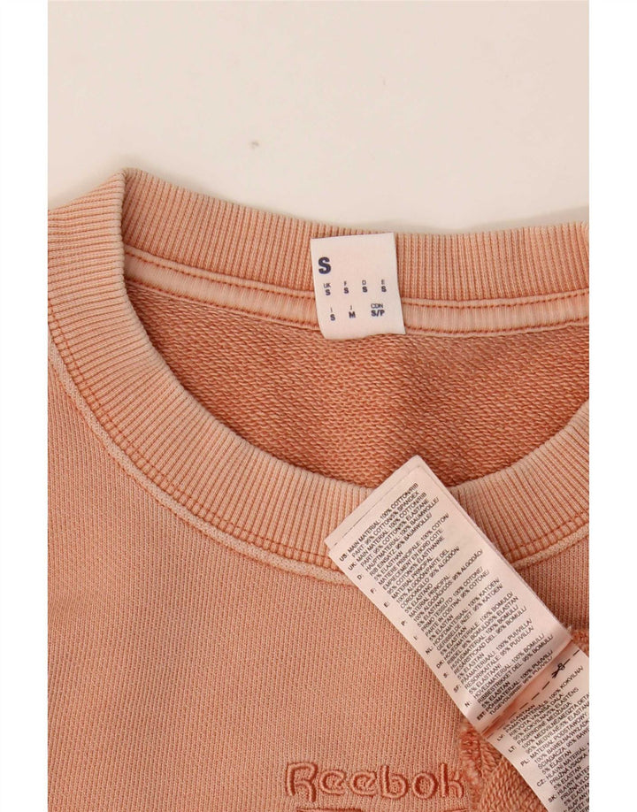 Reebok Sweatshirt Jumper Small Rose Coton Homme