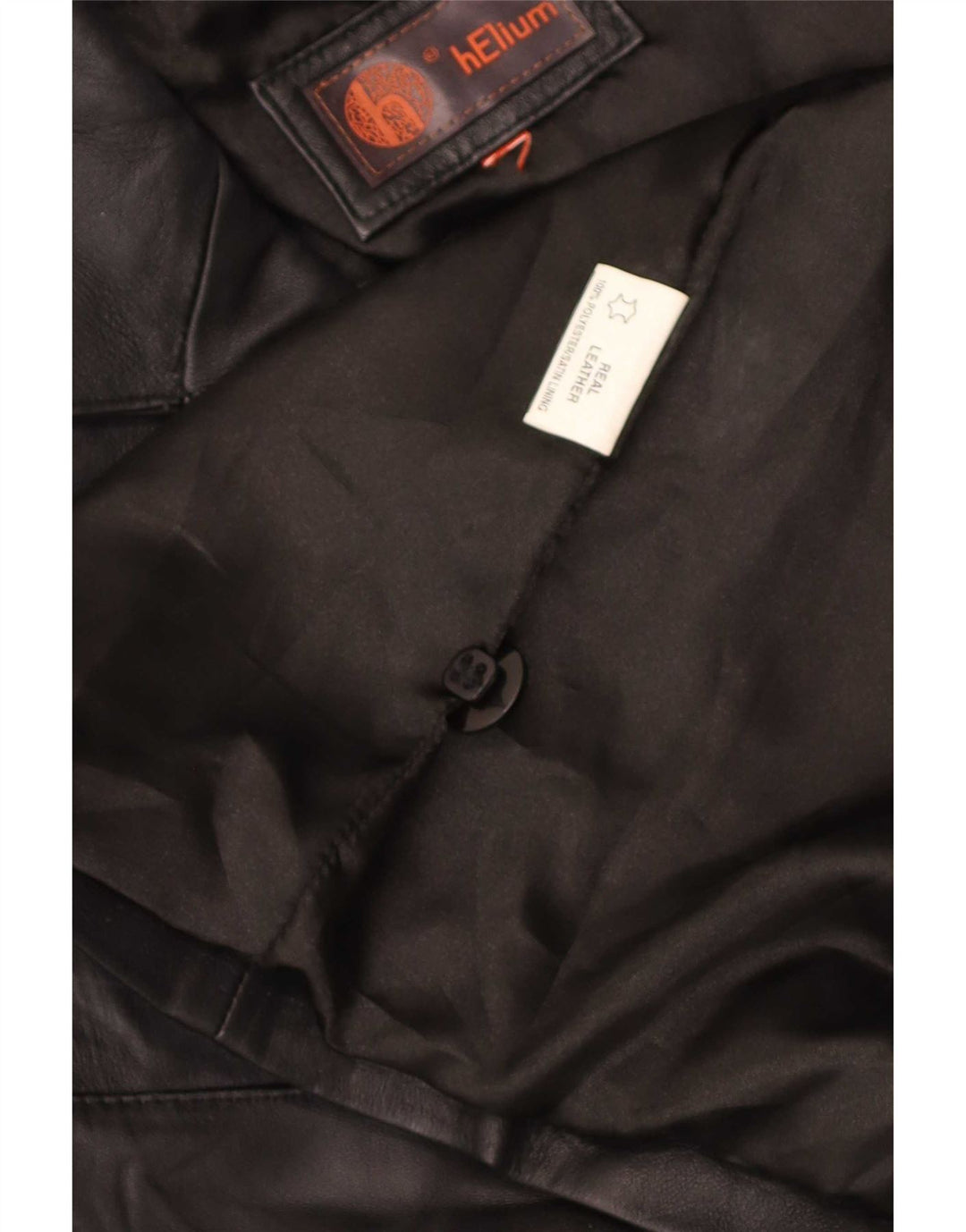 Helium Veste en cuir pour femme UK 16 Large Noir