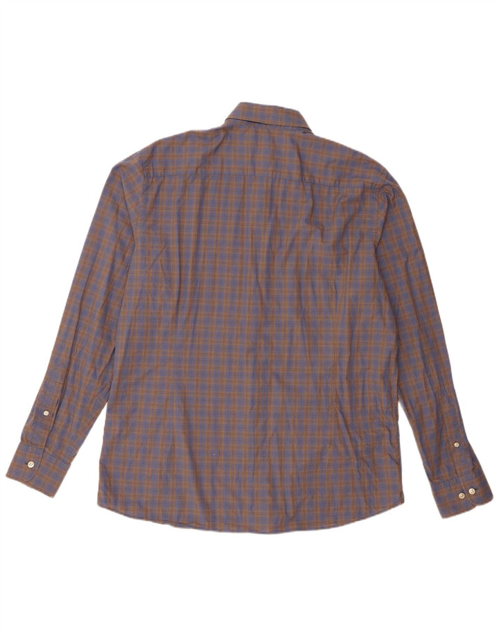 Hackett Chemise Slim Fit XL en coton à carreaux marron pour homme