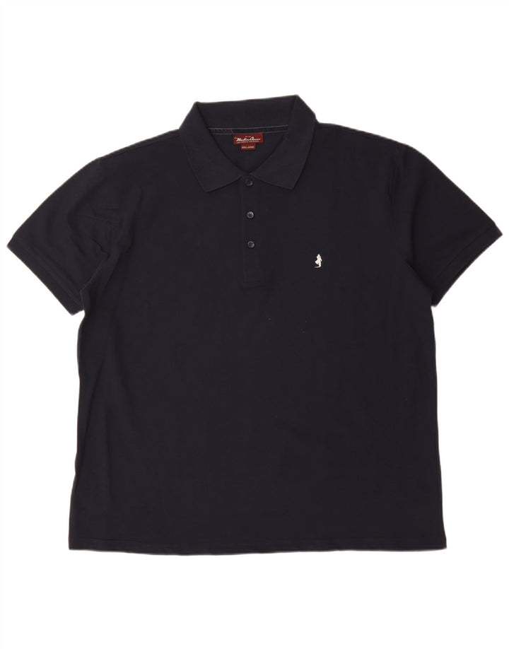 Marlboro Classics Polo Homme 3XL Bleu Marine Coton