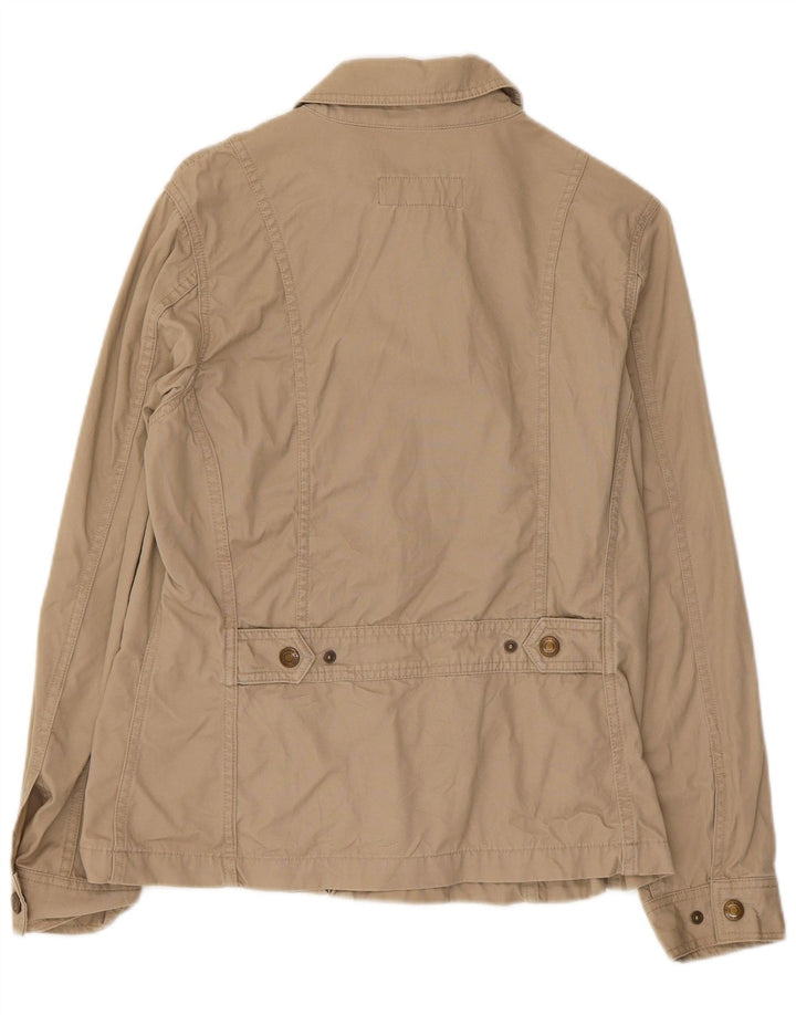Eddie Bauer Veste utilitaire pour femme UK 12 Coton beige moyen