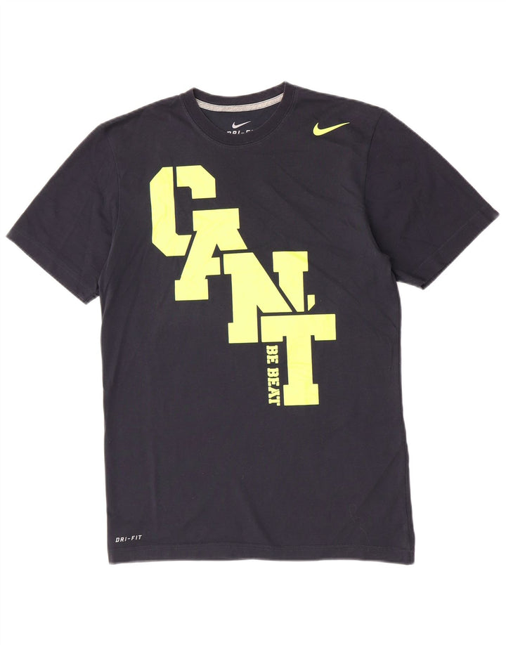 Nike Hommes Dri Fit Graphic T-Shirt Haut Petit Bleu Marine