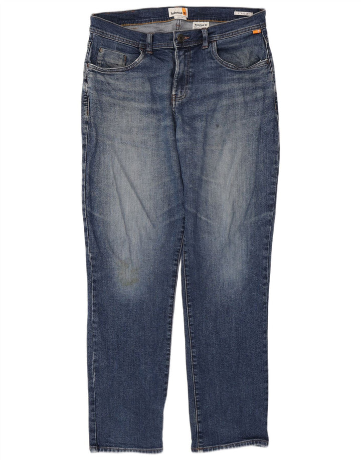 Timberland Jean droit homme W34 L32 bleu coton