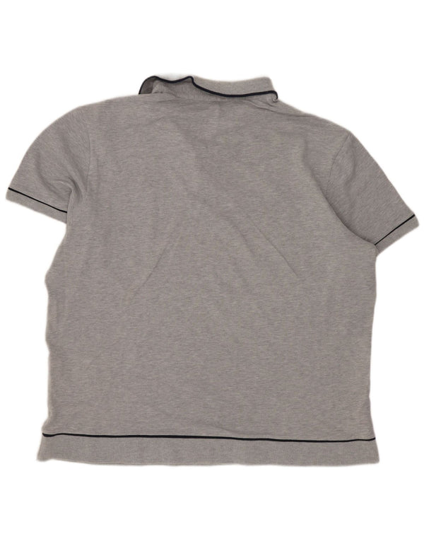 Lacoste Polo coupe classique pour homme Taille 6 XL Coton gris