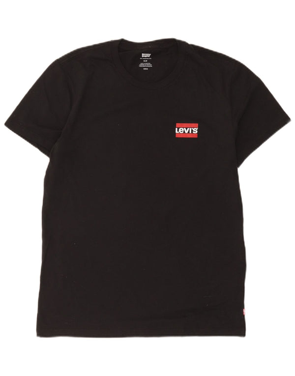 Levi's Tee-Shirt Slim Homme Noir Moyen Coton