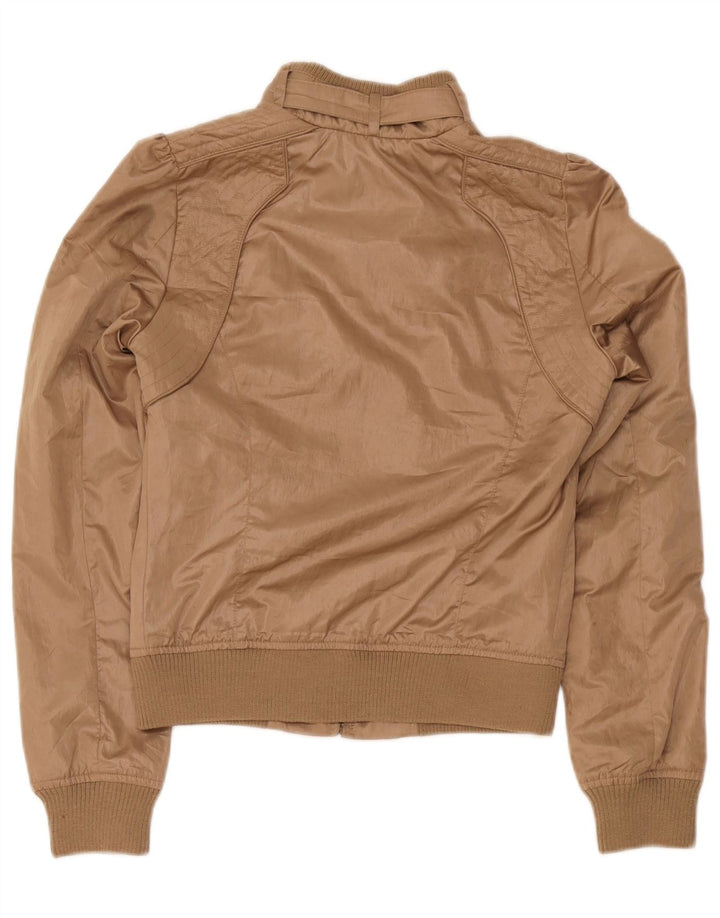 Guess Veste Bomber Femme UK 6 XS Marron Polyester