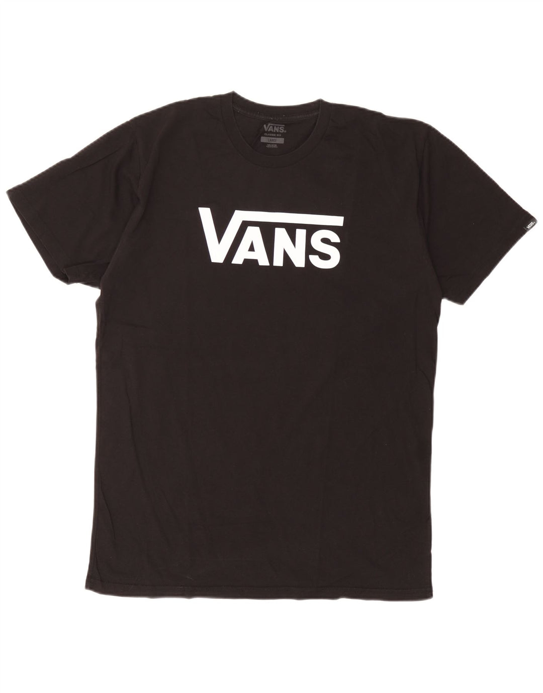 Vans T-shirt graphique coupe classique pour hommes, grand coton noir