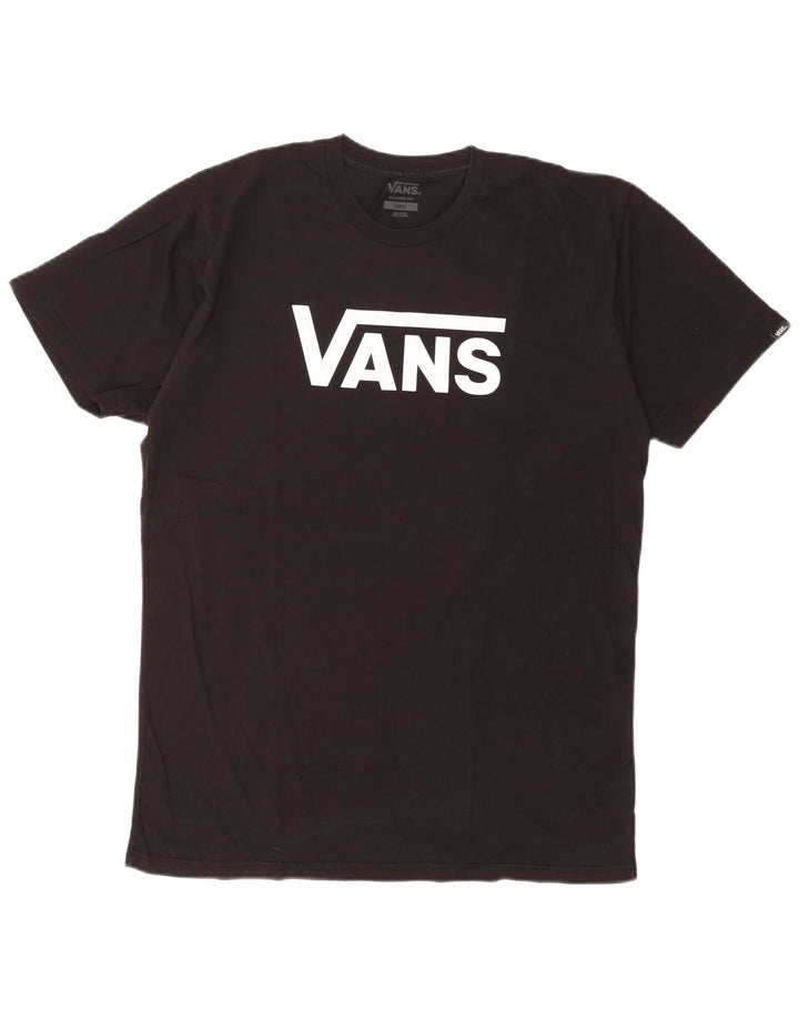 Vans T-shirt graphique coupe classique pour hommes, grand coton noir