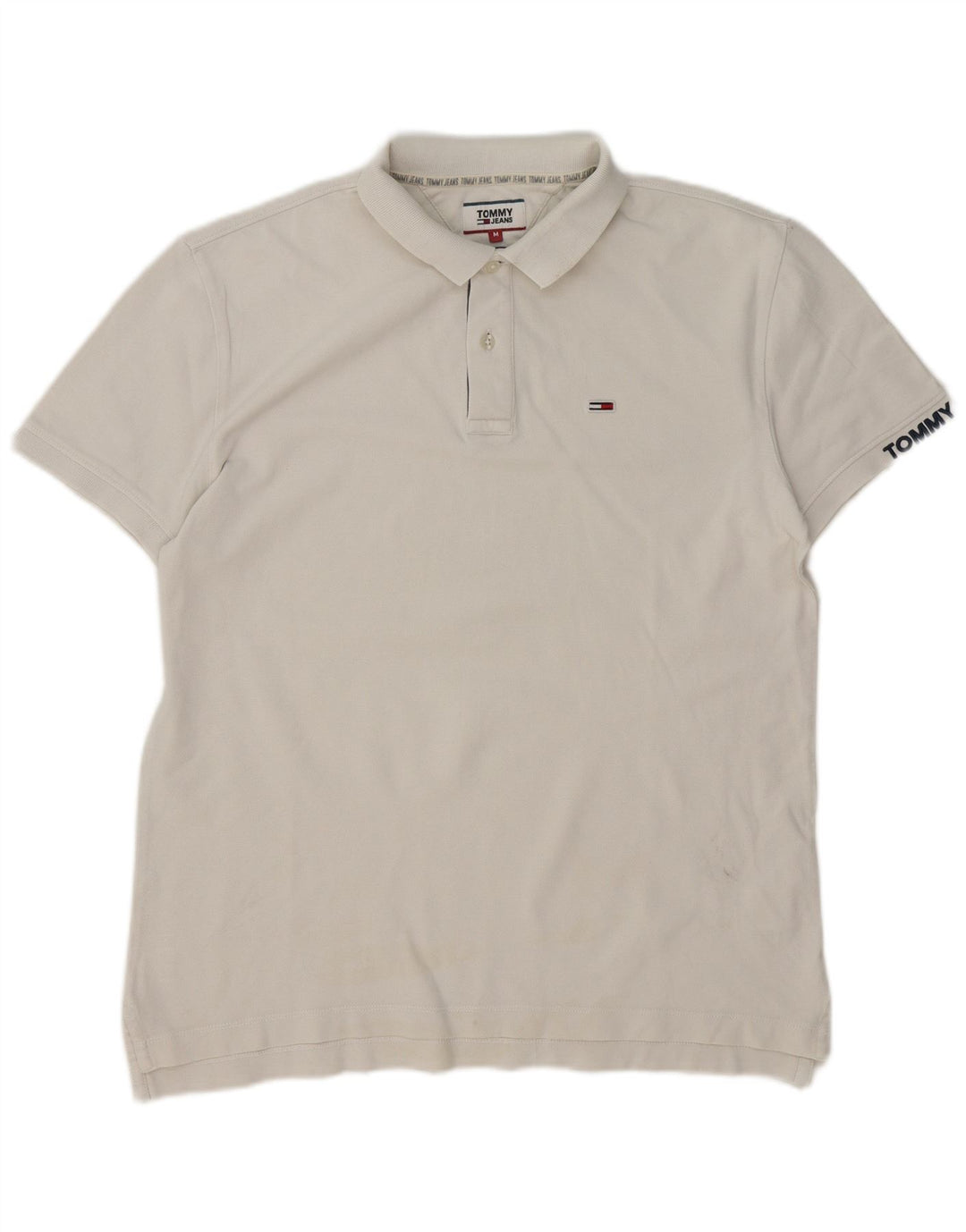 Tommy Hilfiger Polo Homme Blanc Moyen Coton