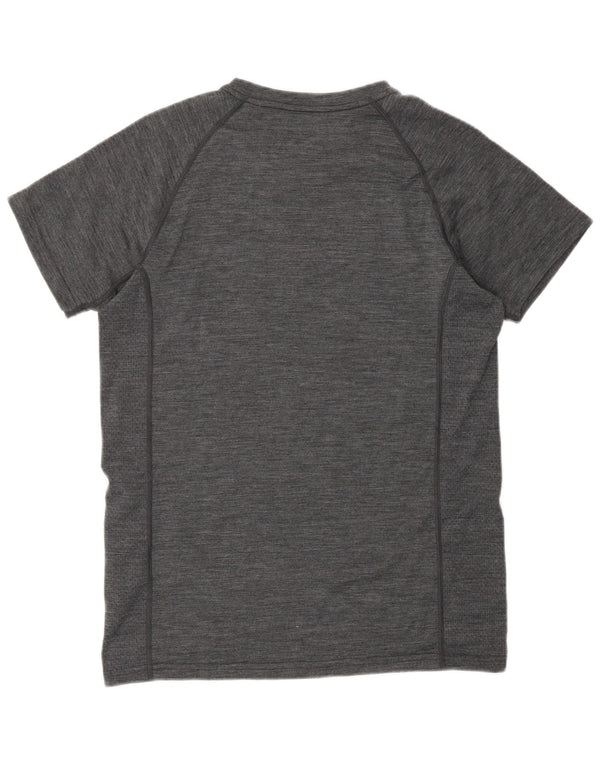 Mountain Warehouse T-Shirt Homme Gris Moyen Moucheté Laine Mérinos