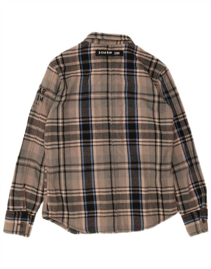 G-Star Homme Chemise en Flanelle Grand Carreau Gris Acrylique