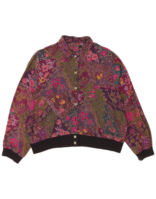 St Michael Chemisier Femme UK 20 2XL Viscose Florale Multicolore