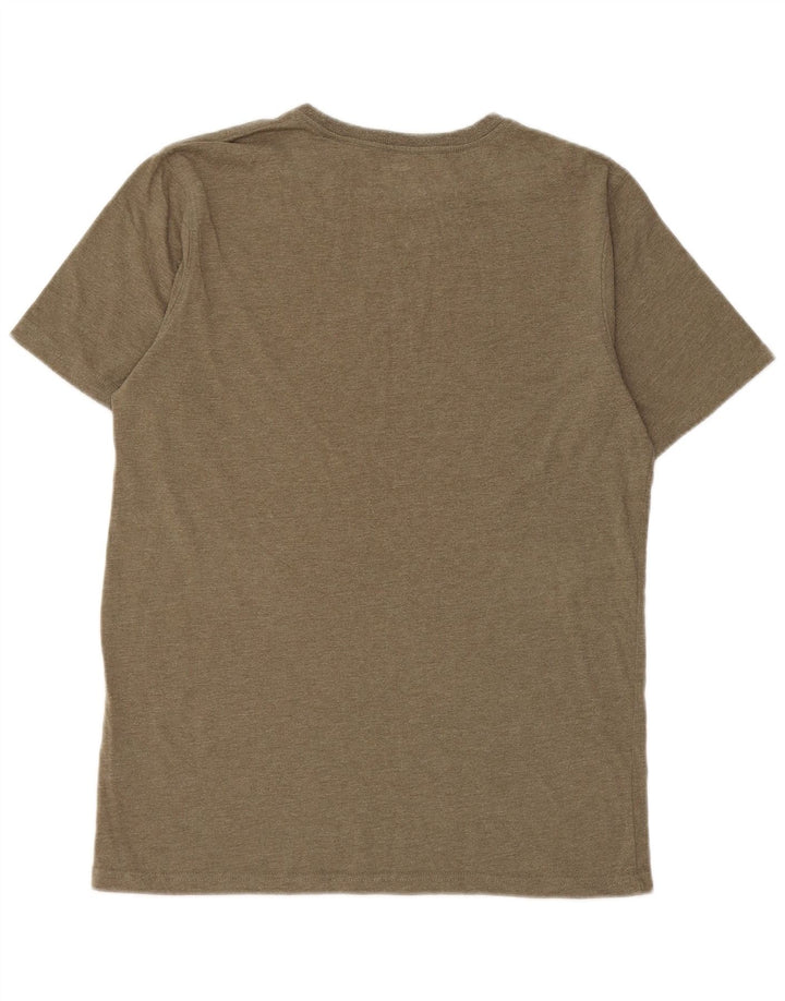 Animal T-Shirt Graphique Homme Kaki Moyen Coton