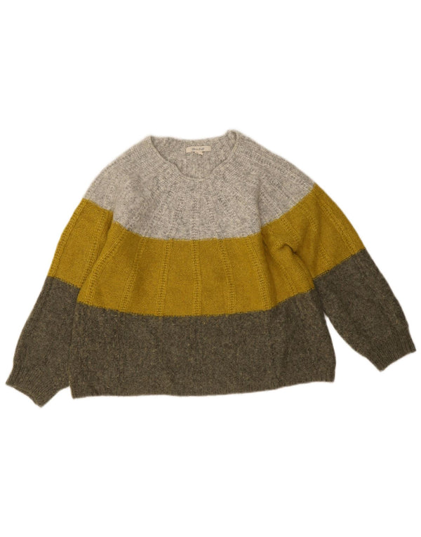 Pull White Stuff Femme Col Bateau UK 14 Moyen Multicolore