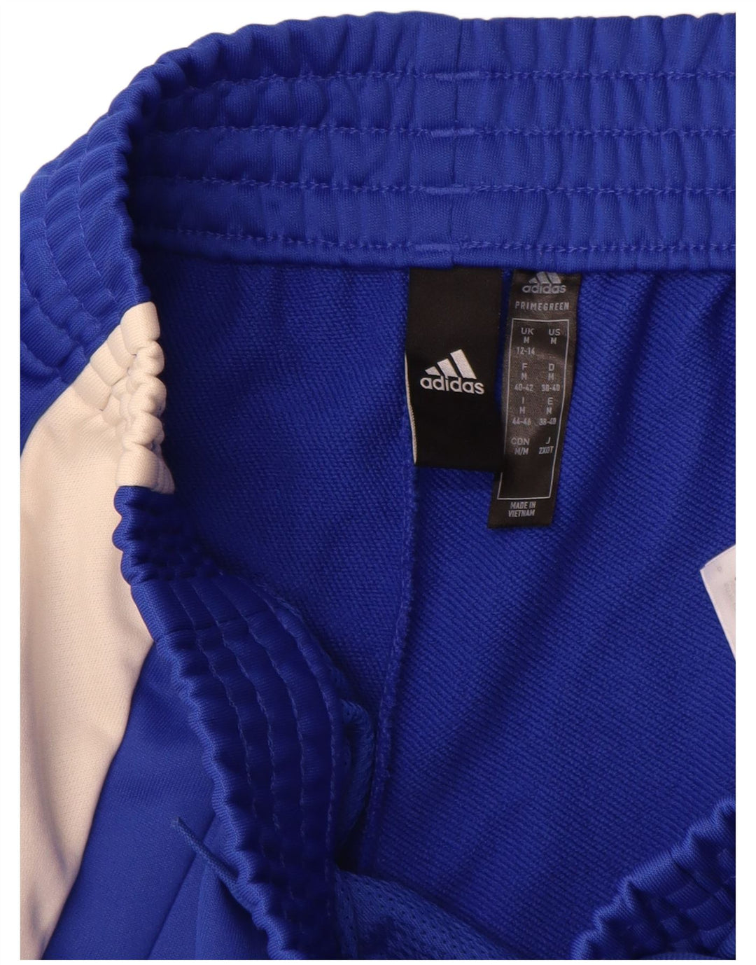 Adidas Pantalon de survêtement pour femme UK 12/14 Bleu moyen Colourblock Polyester