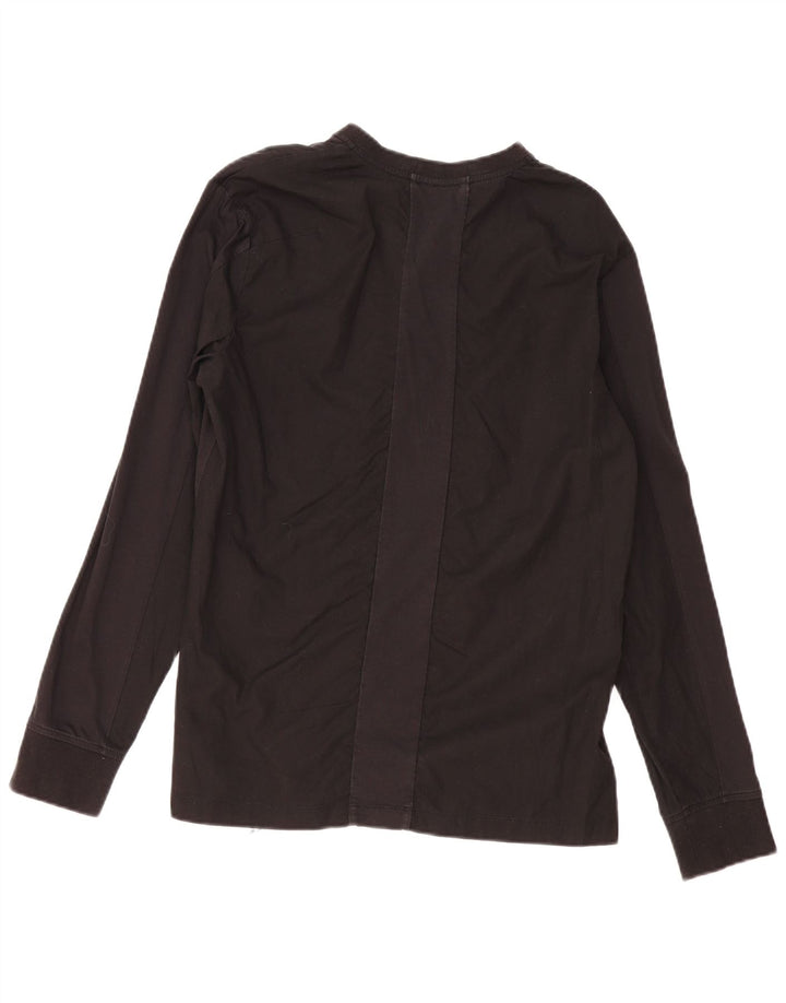 Calvin Klein Jeans Haut à manches longues pour femme UK 12 Coton noir moyen