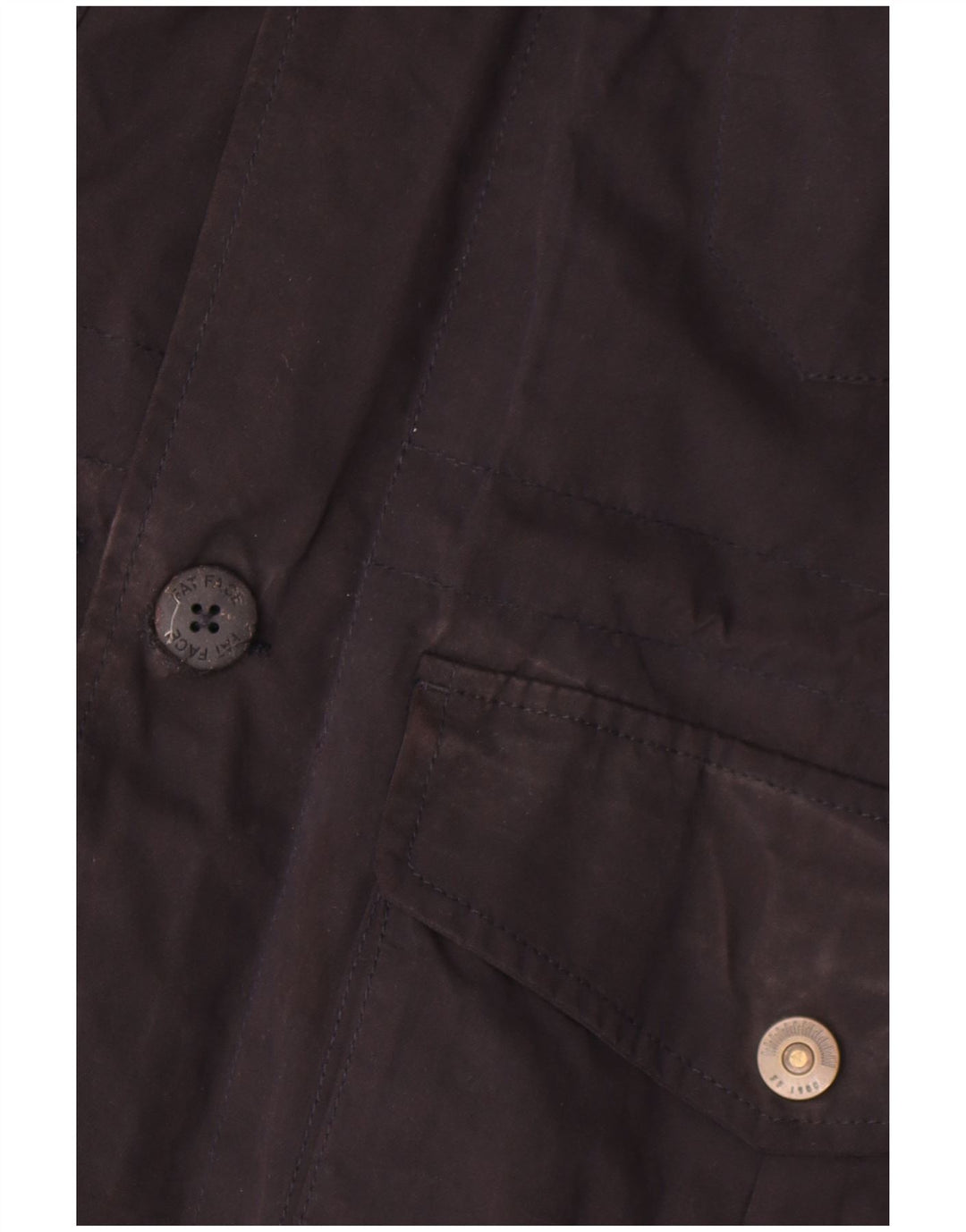 Fat Face Veste utilitaire à capuche pour homme UK 36 Small Bleu marine Polyester