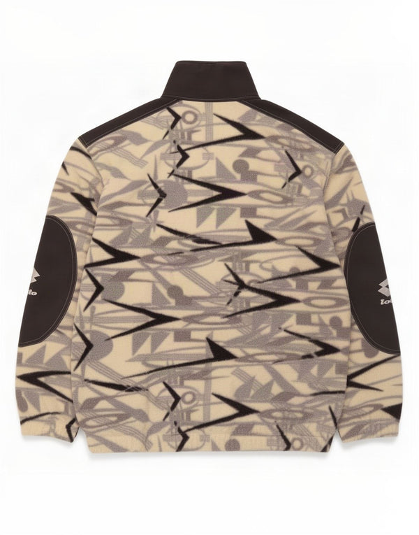 Lotto Pull Polaire Col Zippé Homme XL Multicolore Géométrique Polyester