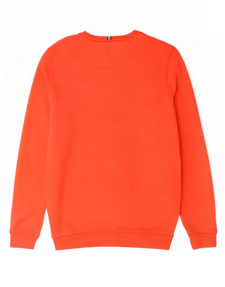 Joules Sweatshirt Jumper Small Orange Coton Homme