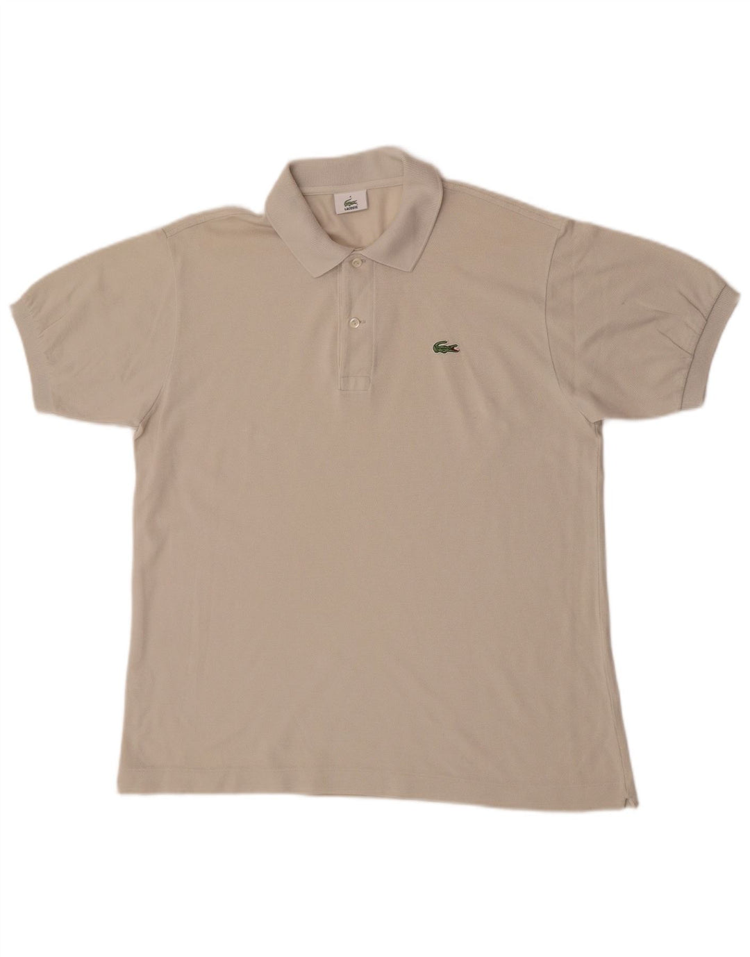 Lacoste Polo Homme Taille 4 Moyen Blanc Cassé Coton