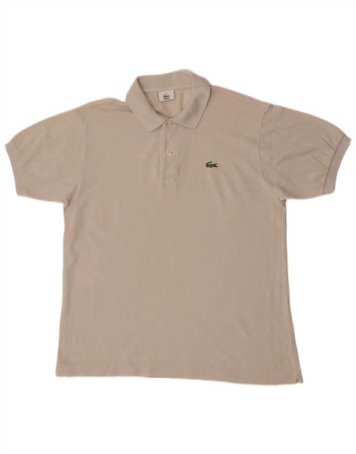 Lacoste Polo Homme Taille 4 Moyen Blanc Cassé Coton