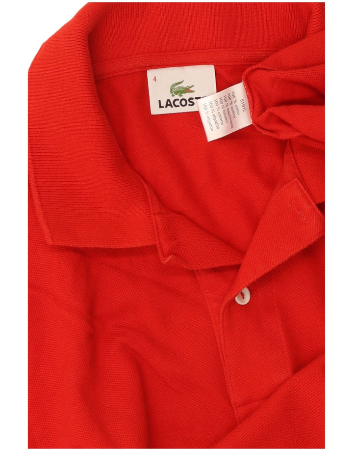 LACOSTE Polo Homme Taille 4 Coton Rouge Moyen