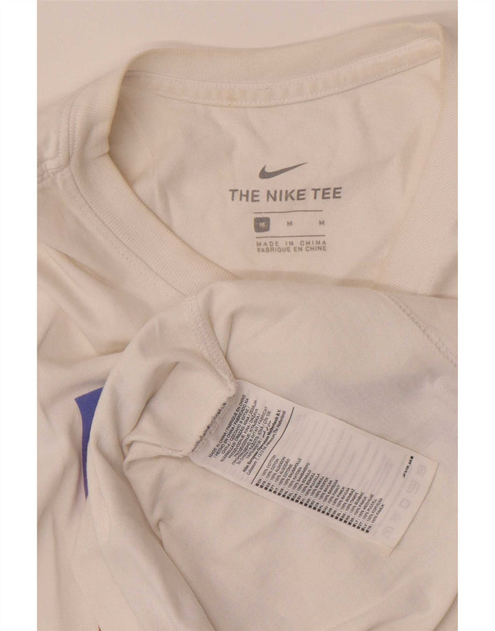 Nike T-shirt graphique pour homme en coton blanc moyen