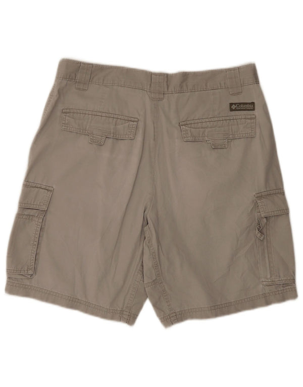 Columbia Short Cargo W30 Homme Gris Moyen Coton