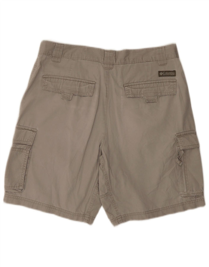 Columbia Short Cargo W30 Homme Gris Moyen Coton