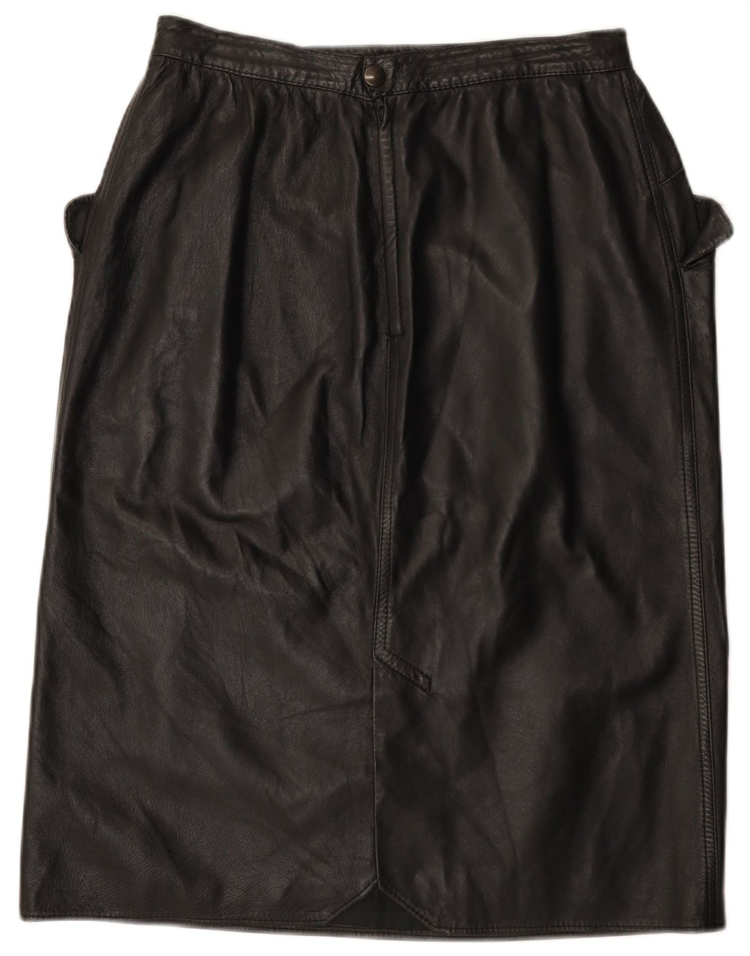 jupe en cuir femme vintage W30 Noir moyen