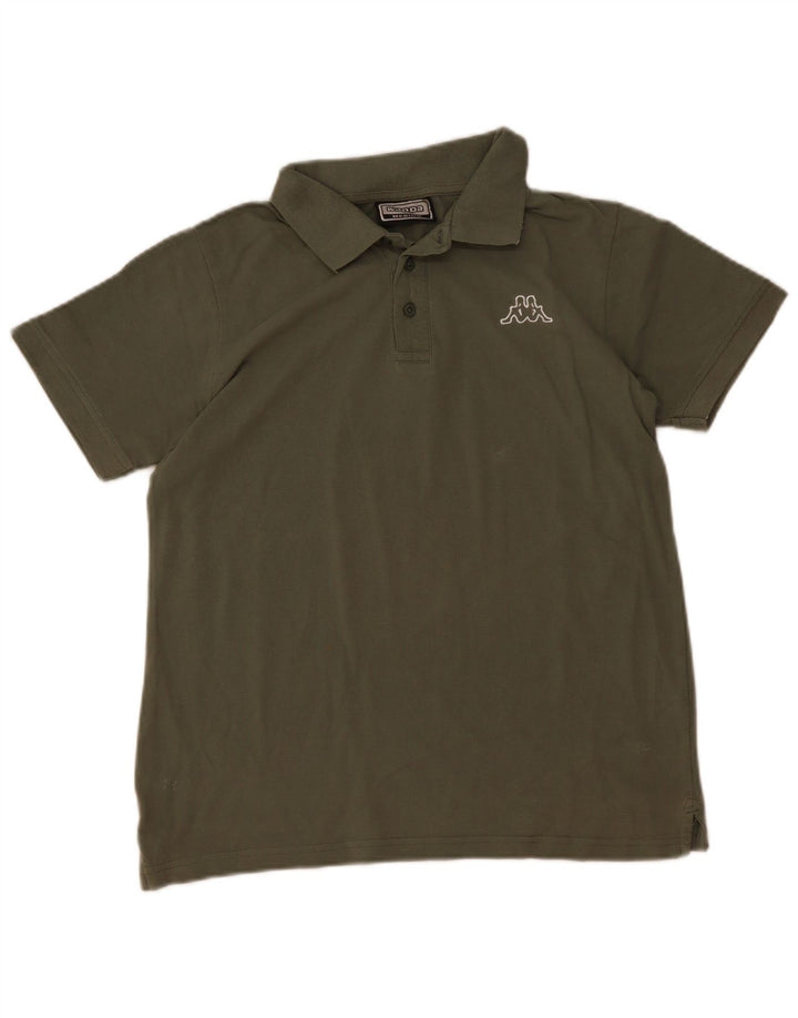 Kappa Polo Homme Kaki Moyen Coton