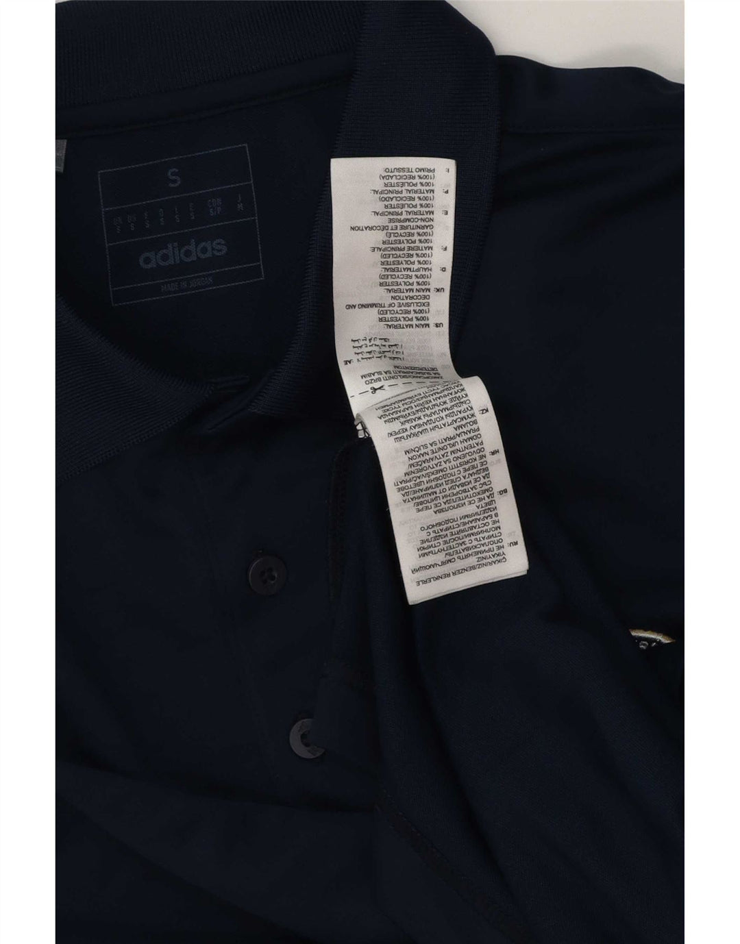 Adidas Polo Homme Petit Bleu Marine Polyester