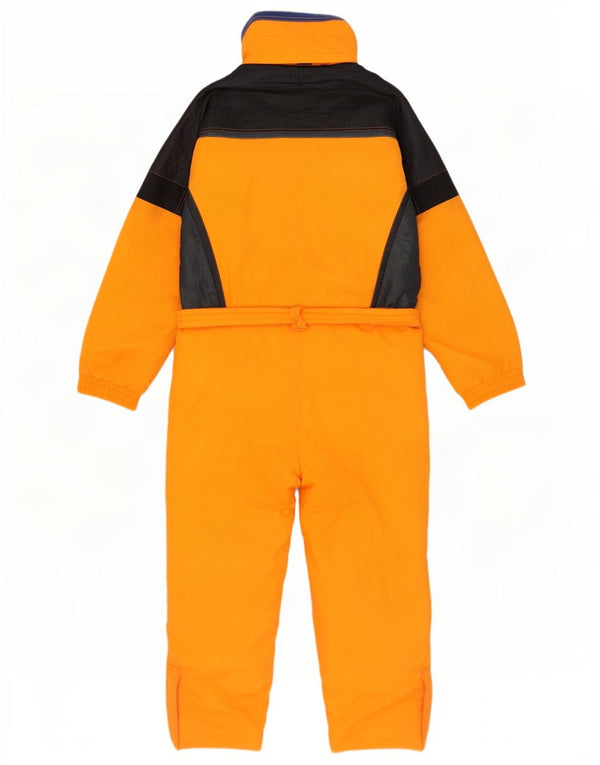 Brugi Combinaison de ski à capuche pour homme UK 42 Large Orange Colourblock Polyamide