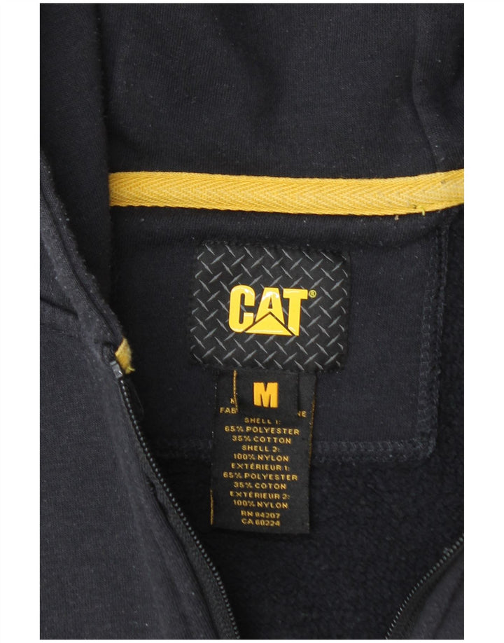 Caterpillar Pull à capuche zippé pour homme en polyester bleu marine moyen