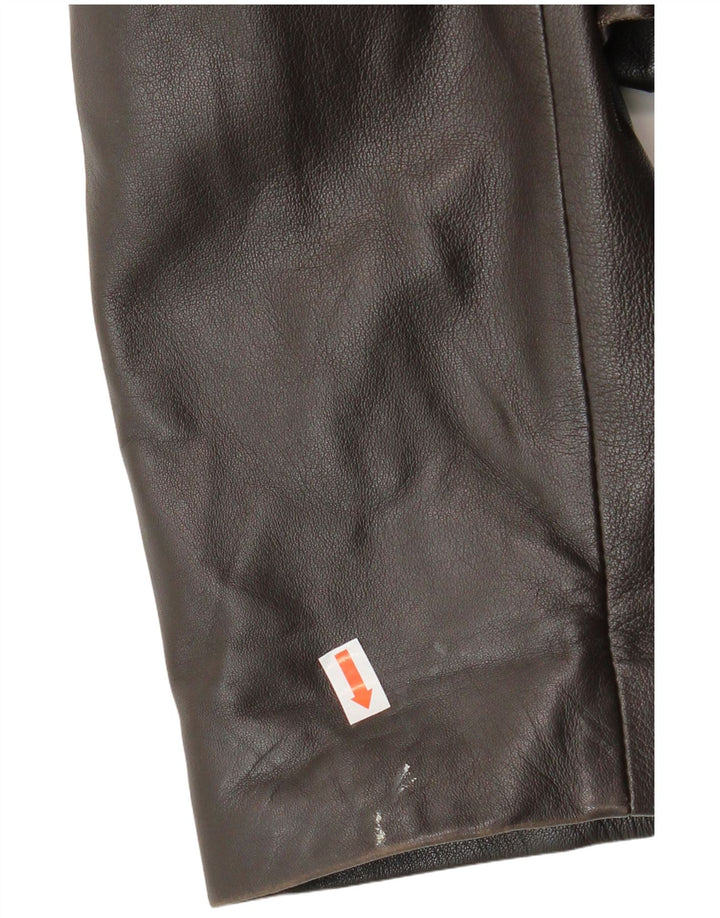 Jobis Veste en cuir pour femme UK 14 Marron moyen