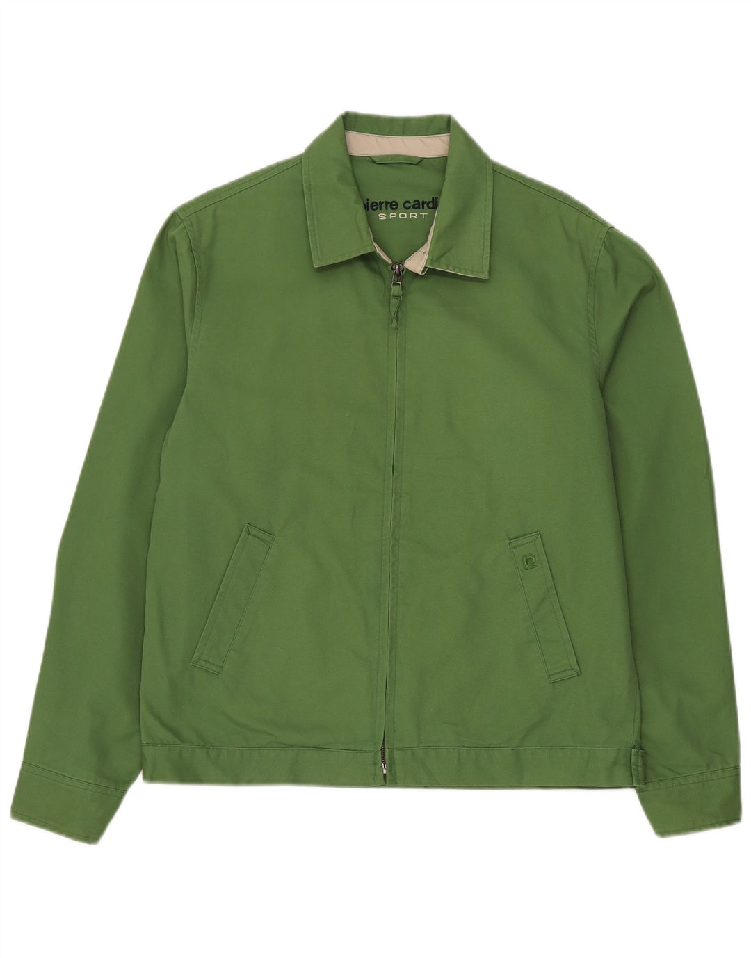 Pierre Cardin Veste Bomber Homme IT 48 Vert Moyen