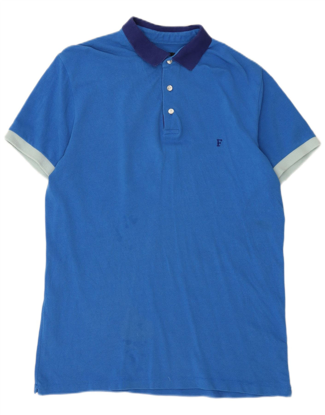FRENCH CONNECTION Polo Homme XL Bleu Coton