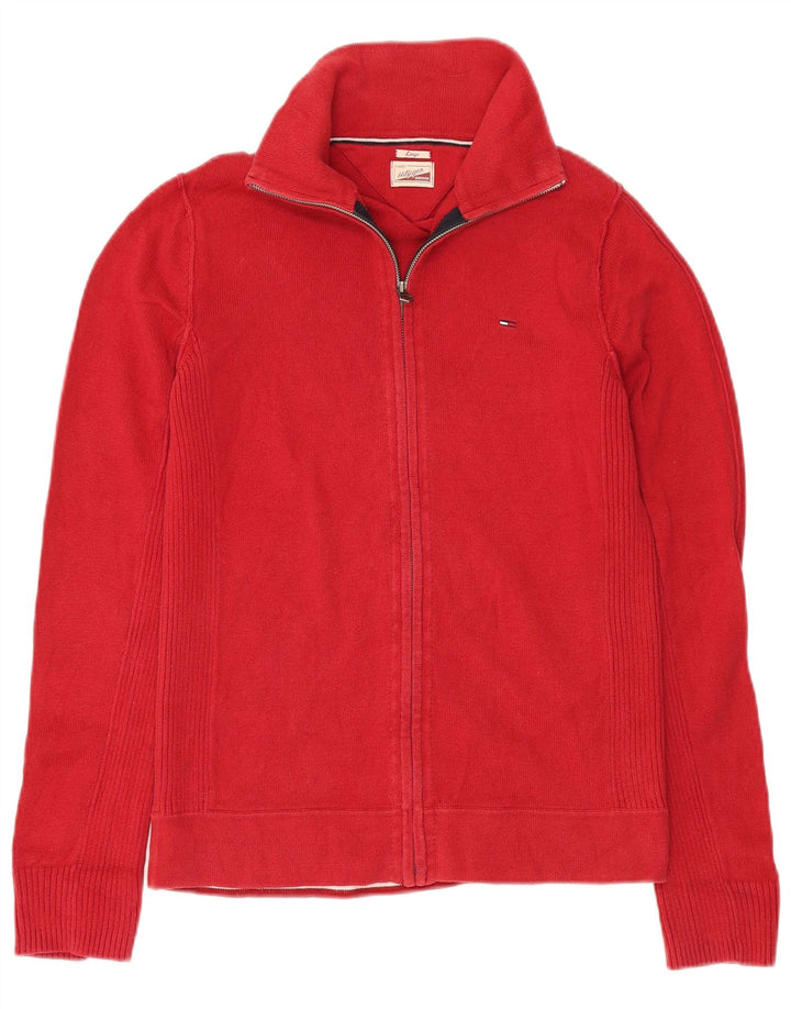 Tommy Hilfiger Cardigan classique pour homme en coton rouge Taille L