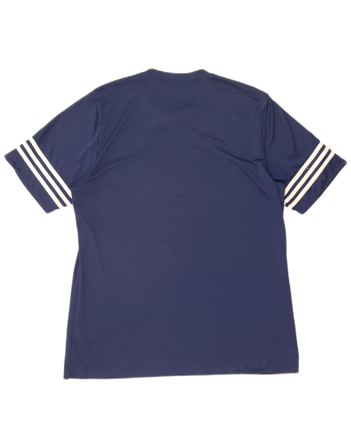 Adidas Homme Climalite T-Shirt Top XL Bleu Marine Polyester